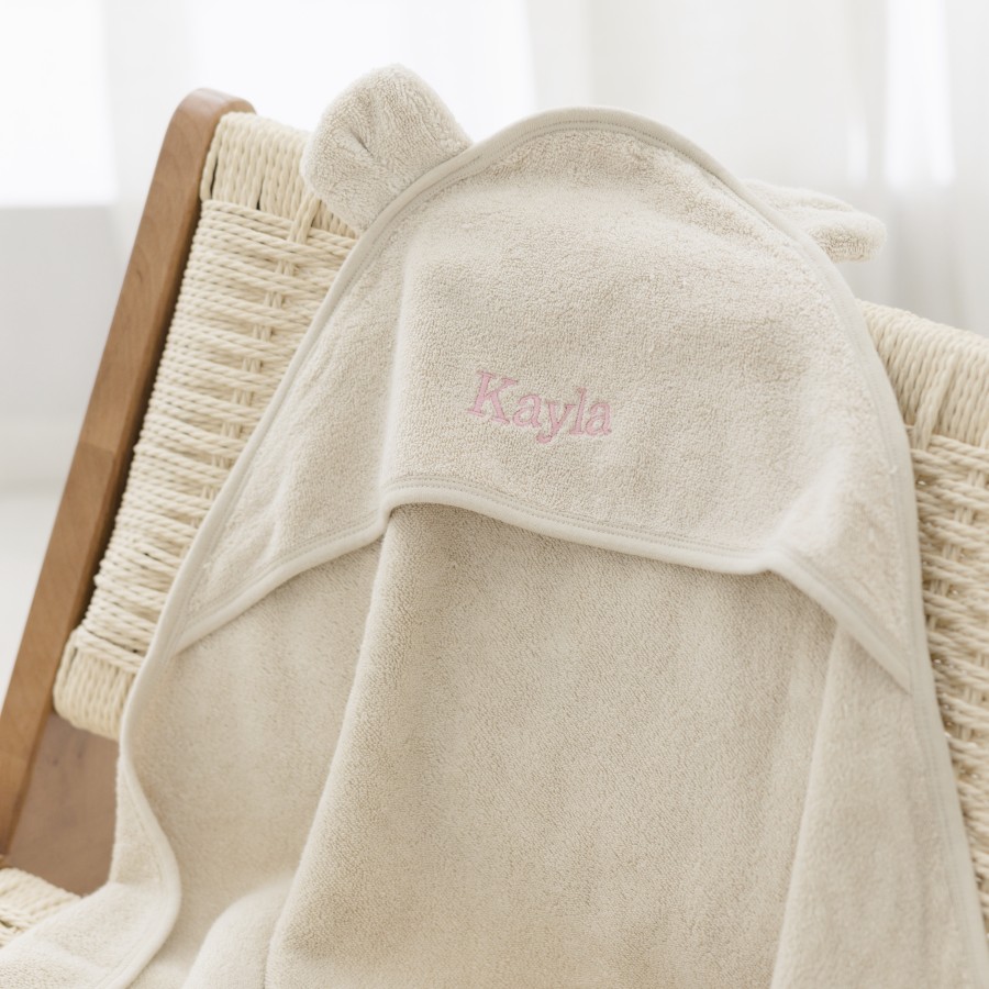 Organic Baby Hooded Towel - Milk Tea (Out of Stock)